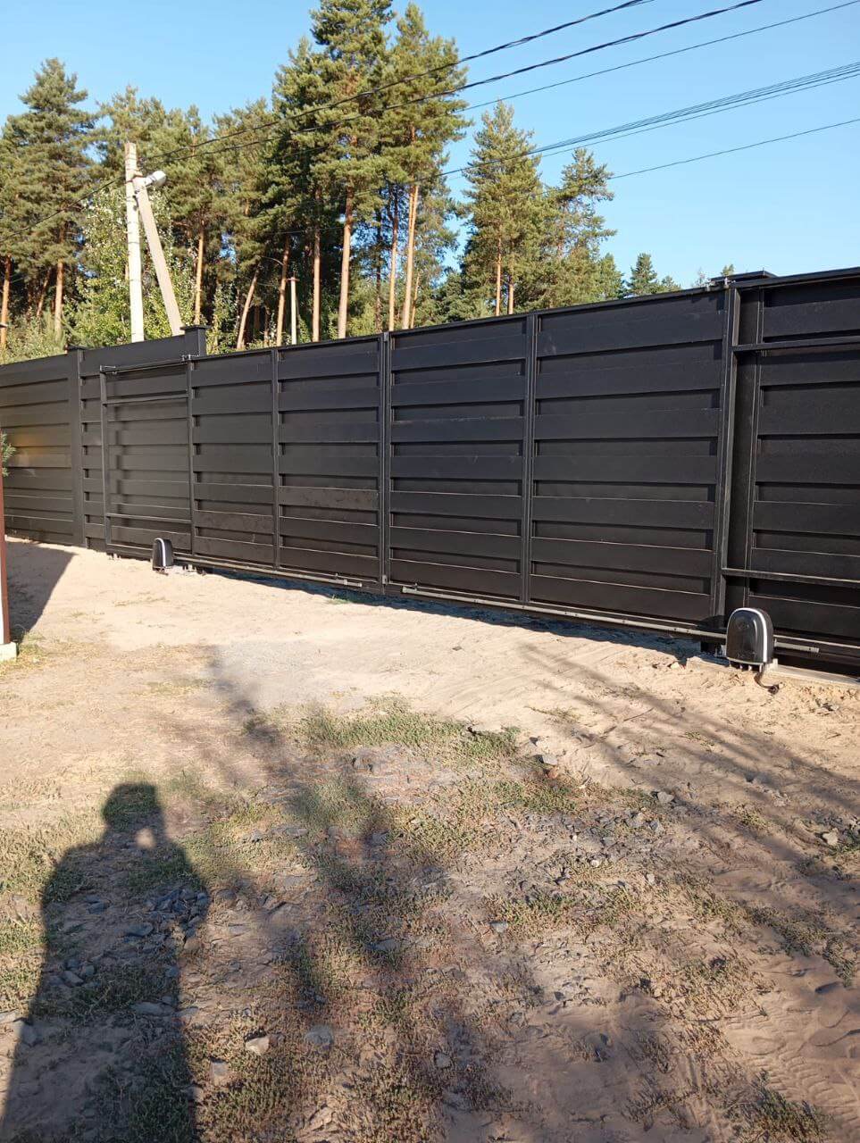 Забор-ранчо из металлопланкена 37м RAL9005 Черный МАТТЕ фото 1 в России