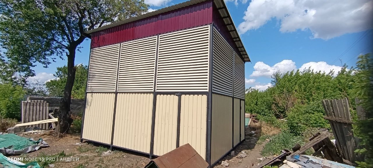 Сенник из ламелей еврожалюзи RAL1015 Слоновая Кость фото 2 в России