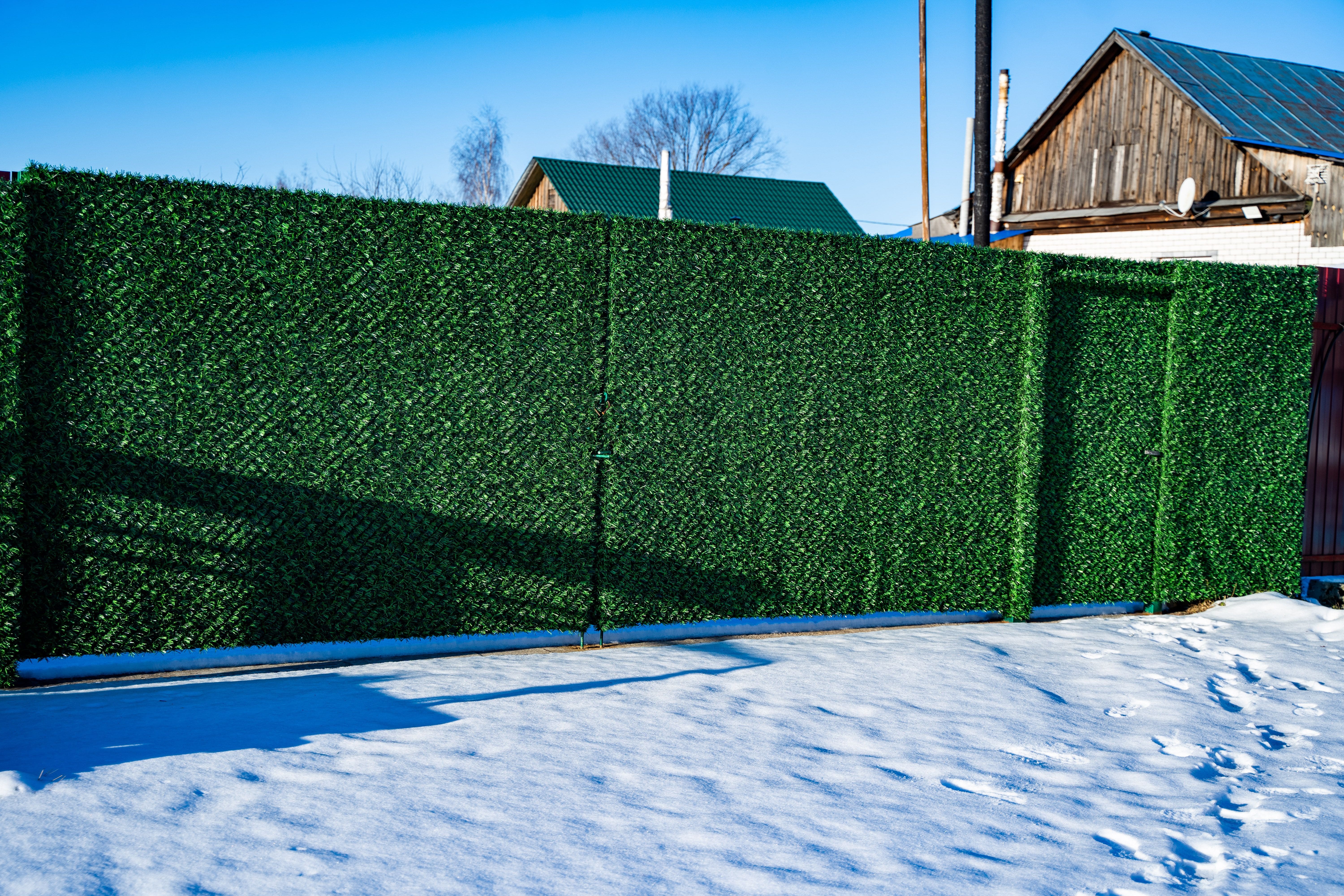 Вечнозеленый забор Grass Fence рулон 2м фото 4 в России